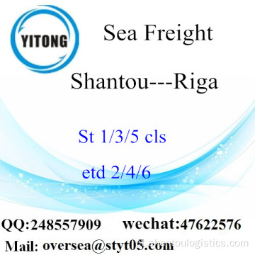 Shantou Port LCL Consolidação Para Riga